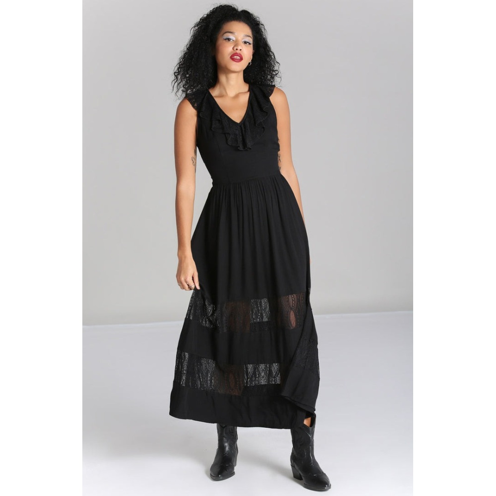 Hell Bunny - Mortem Maxi lange jurk - Zwart